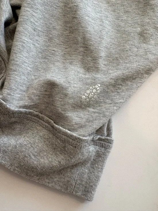 Free People Movement Gray Lara Pullover Mock Neck Sweater Small - Picture 6 of 8